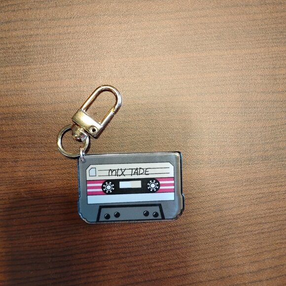 Cassette Tape & Record Keychains/Bag Charms - Picture 6 of 9